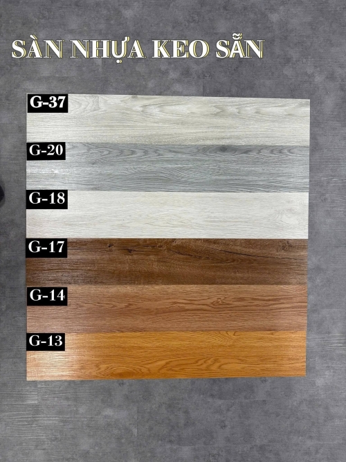 Sàn Nhựa Keo Sẵn Dày 1,5 mm
