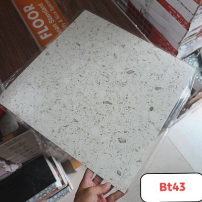 Sàn nhựa ô vuông giả đá - Sàn nhựa hình vuông vân đá mã TA43