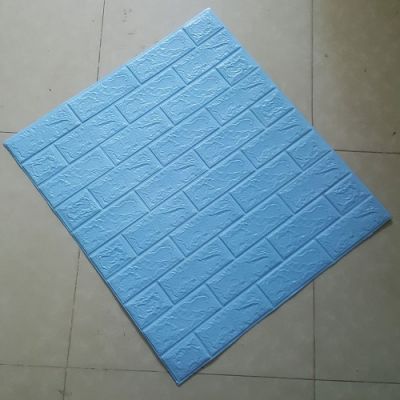 Xốp Dán Tường Gỉa Gạch Xanh Biển dày 5mm ( 70x77 cm )