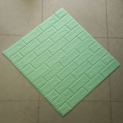 Xốp Dán Tường Gỉa Gạch Xanh Cốm dày 5mm ( 70x77 cm )
