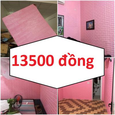 Tấm d&aacute;n tường hay miếng d&aacute;n tường hồng nhạt l&ecirc;n nh&agrave; đẹp chất ngất cho kh&ocirc;ng gian của bạn